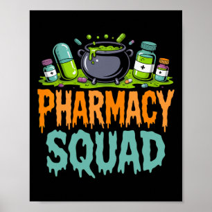 Poster Pílulas Engraçadas Farmacêutica Farmácia Esquadrão