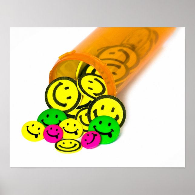 Poster Pílulas felizes (Frente)