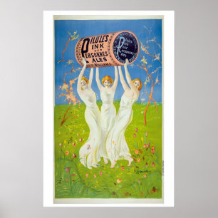 Poster Pílulas Rosa Para Pessoas Pálidas 1910 Antigo