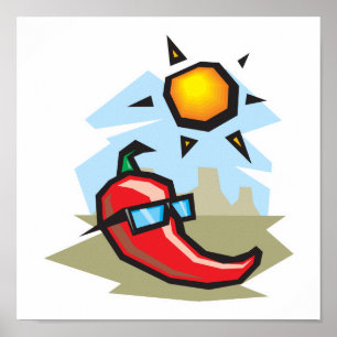 Póster pimenta-de-chili