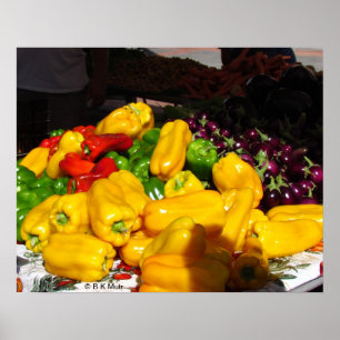 Poster - pimentas para a venda