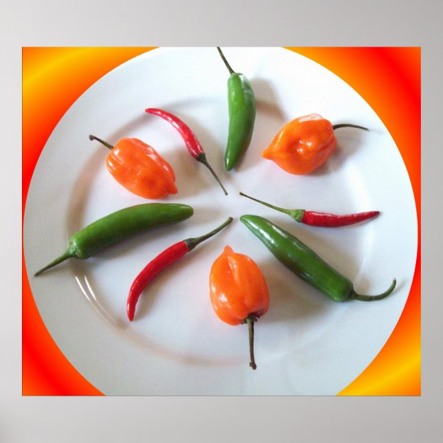 Poster Pimentões quentes 3 (Frente)