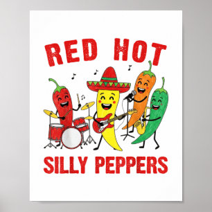 Poster Pimentos de Bobo Quente Vermelho Picante Banda Car