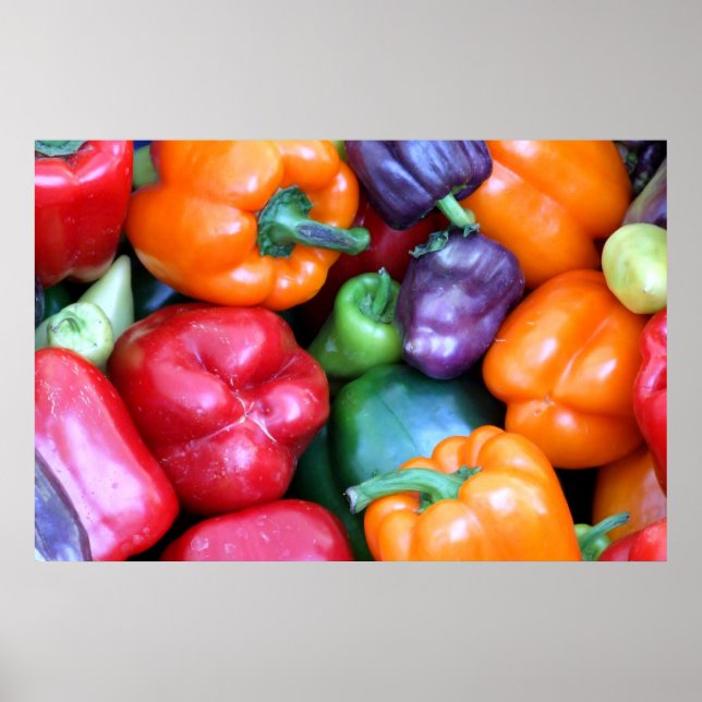 Póster Pimentos de células mistas (Frente)