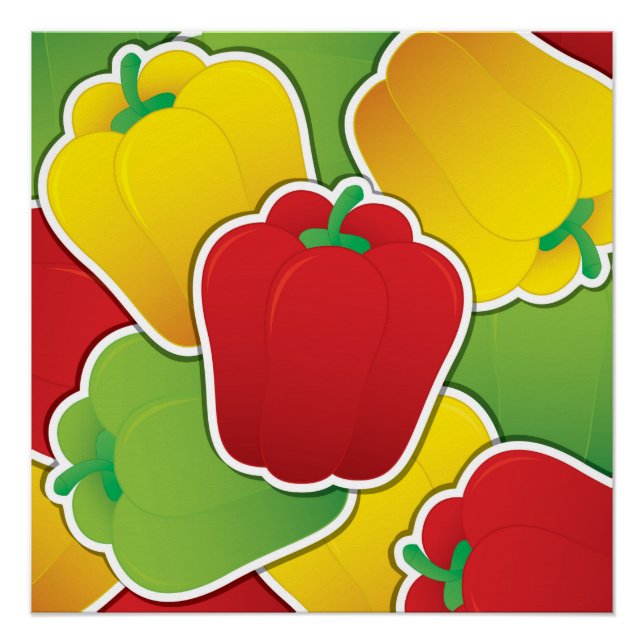 Póster Pimentos (leveduras) (Frente)