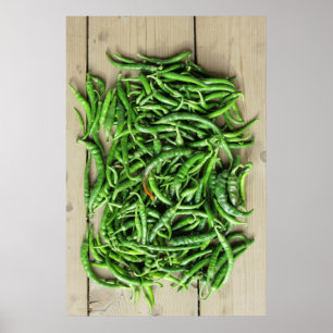 Póster Pimentos verdes