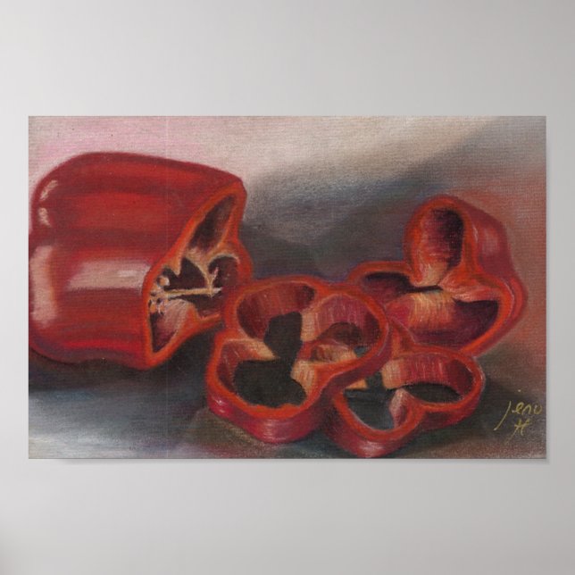 Póster Pimentos vermelhos (Frente)