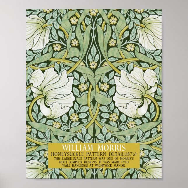 Poster Pimpernel Design por William Morris (Frente)