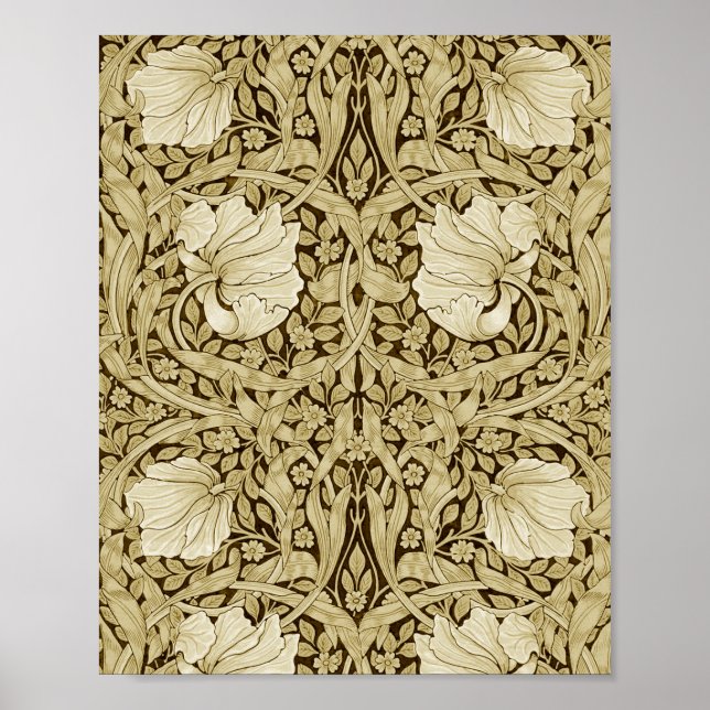Poster Pimpernel Dourado, William Morris (Frente)