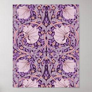 Poster Pimpernel Purple, William Morris