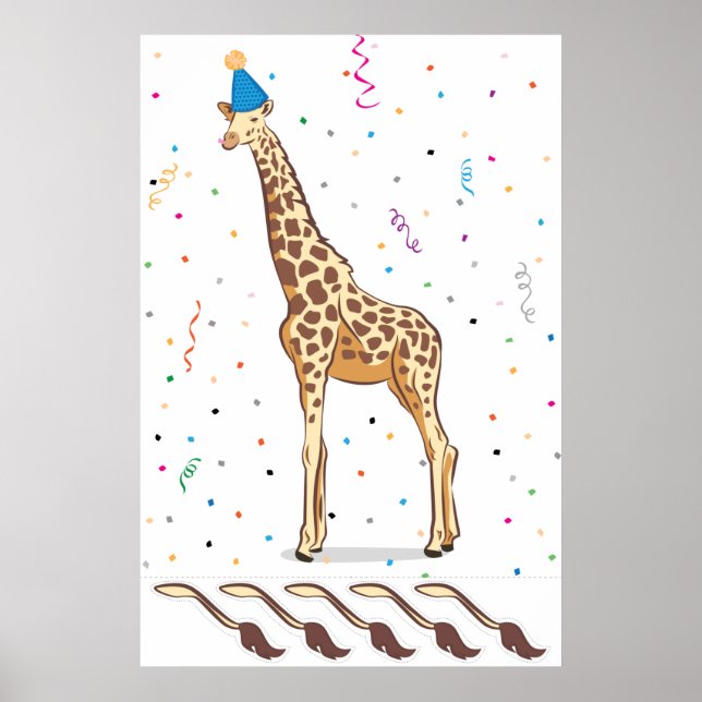 Poster Pin the Tail on Giraffe (Frente)