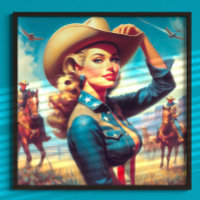Pin-up de Rodeio Vintage