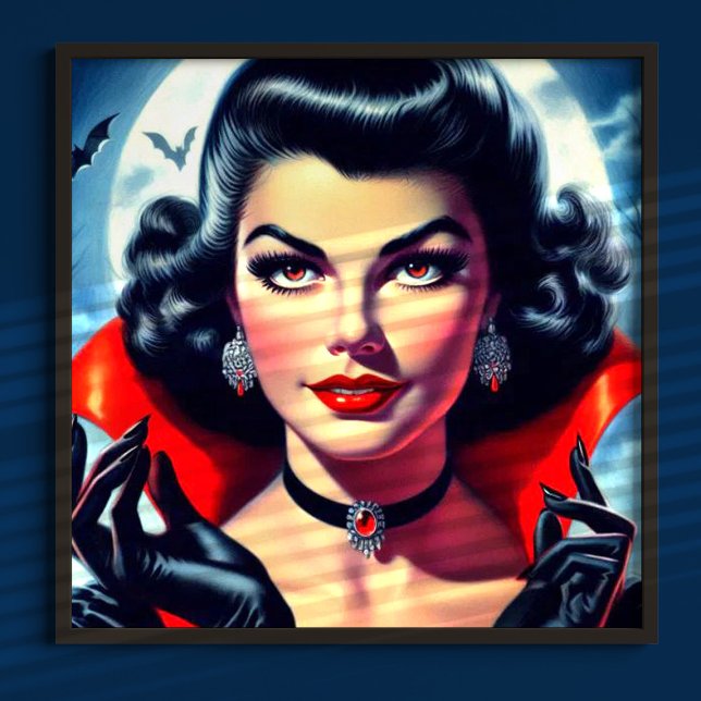 Poster Pin-up de Vampiro Bonito (Criador carregado)