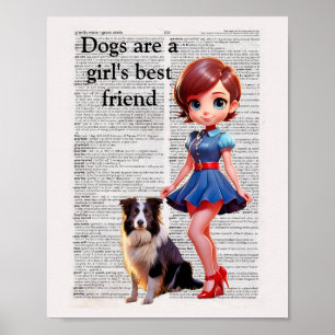 Poster Pin UP do desenho do cartoon