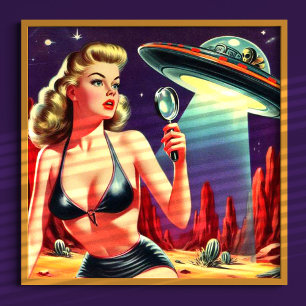 Poster Pin-up do Ufo