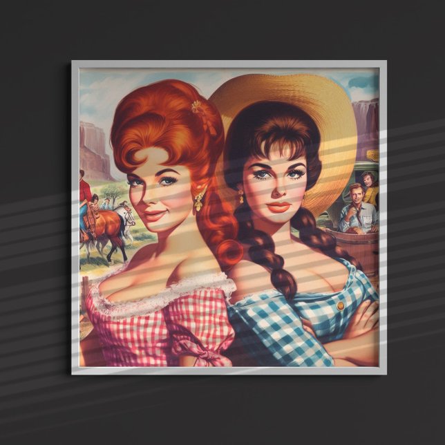 Poster Pin-ups de Garota Caipira Antiga (Criador carregado)