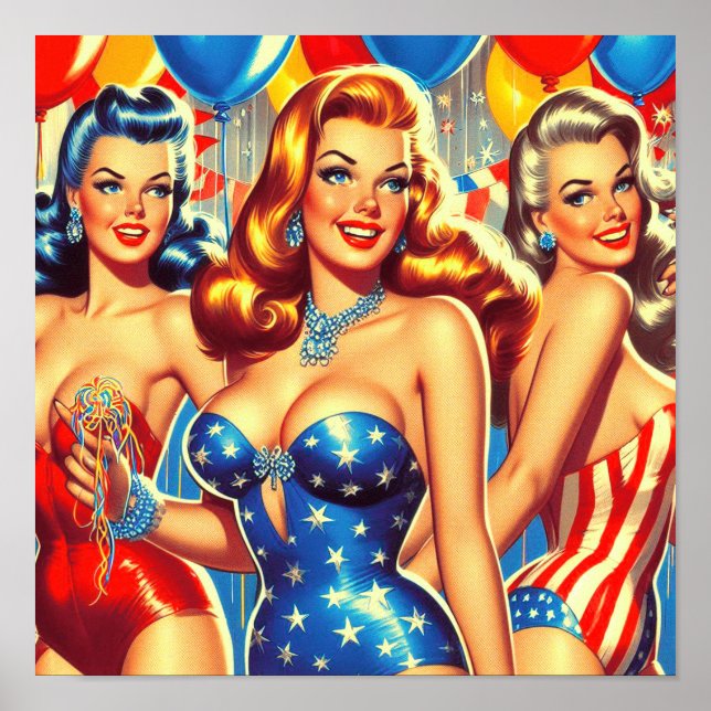 Poster Pin-ups de Partes Retroativas (Frente)