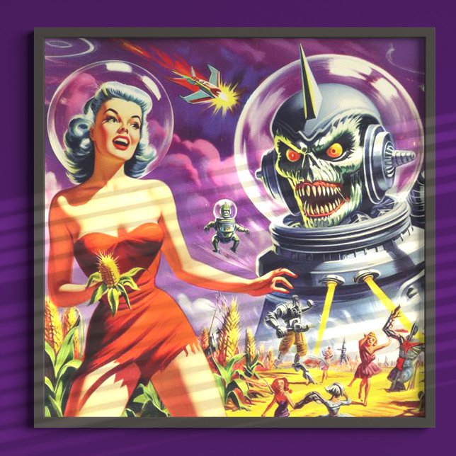 Poster Pin Virtual-Fi Vintage (Criador carregado)