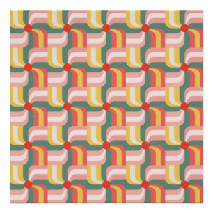 Póster Pinagens geométricas Abstrato coloridas