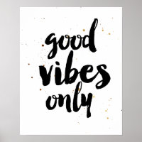 Pincel de aspas motivacionais apenas para boas vib
