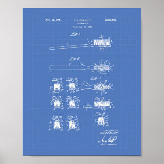 Poster Pincel Dente 1941 Pincel da Arte Patente