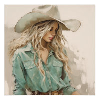 Pincel Ocidental: Arte Muralha da Cowgirl