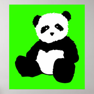 Póster pincel panda.