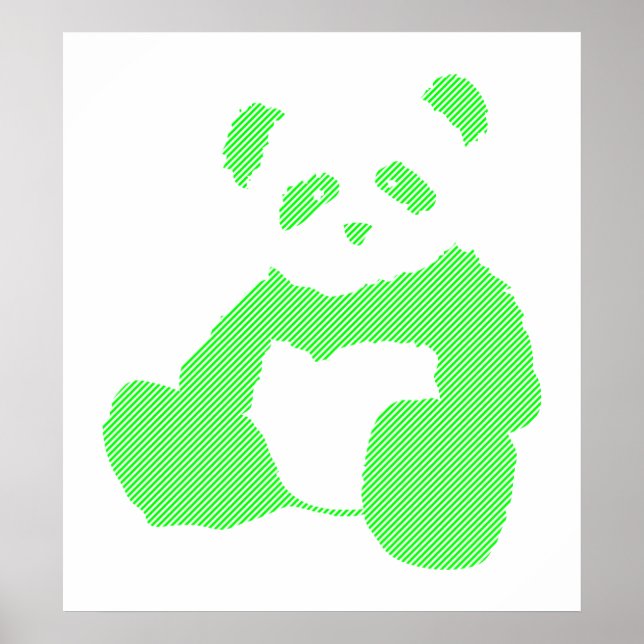Poster pincel panda. (Frente)
