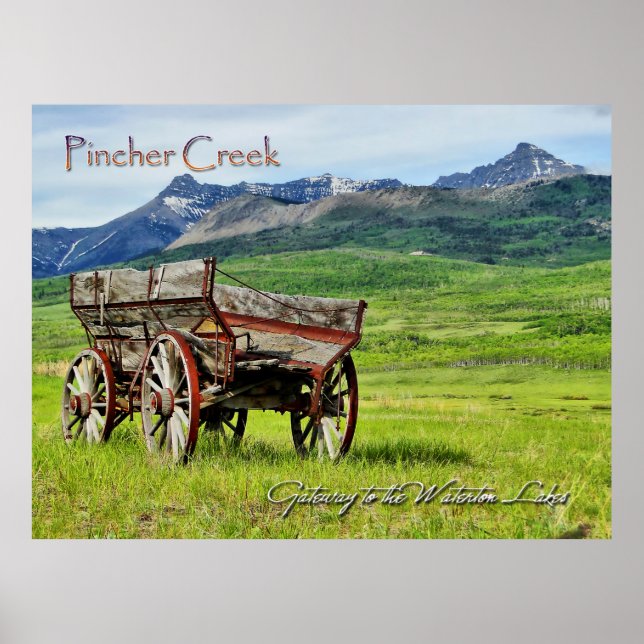 Poster Pincher Creek Alberta (Frente)