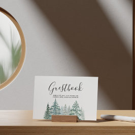 Poster Pine Trees Lanterna Botânica Guestbook