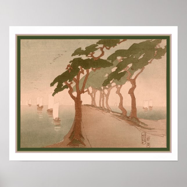 Poster "Pines by the Sea" cerca de 1912 (Frente)