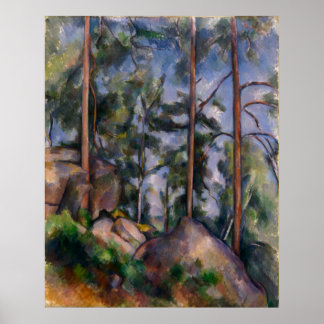 Poster Pines e Rochas (Pins e Rochers) Paul Cézanne