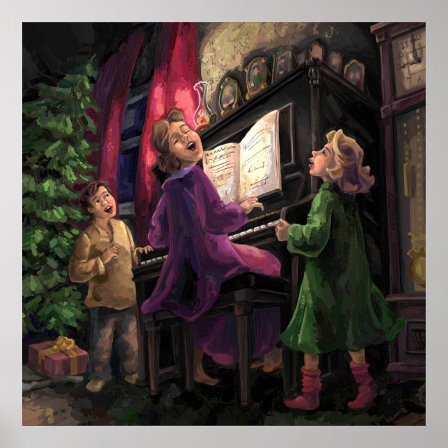 Póster Ping de Natal junto (Frente)