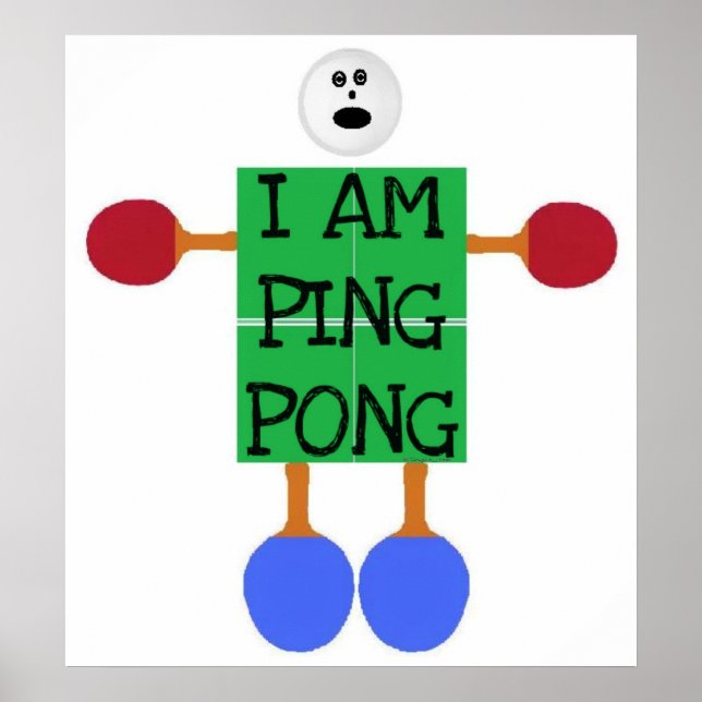 Póster Ping Pong é a vida (Frente)