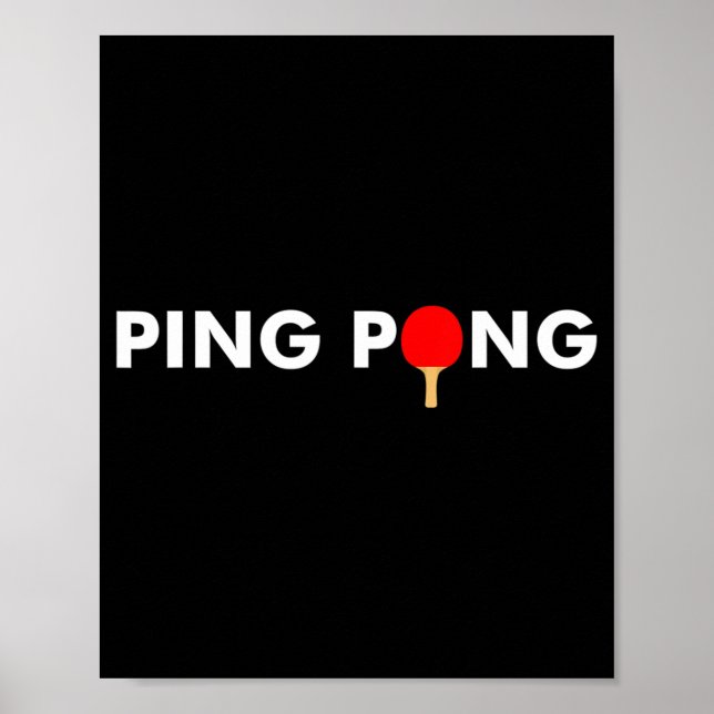 Poster Ping Pong Paddle para Mesa de Tênis (Frente)