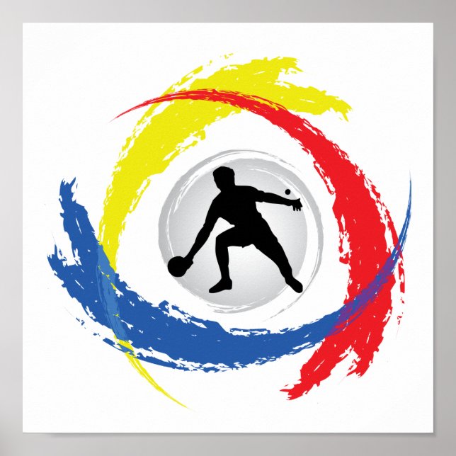 Póster Ping Pong Tricolor Emblem (Frente)