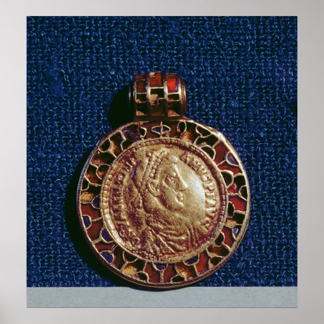 Poster Pingente Dourado sob a forma de moeda (Frente)