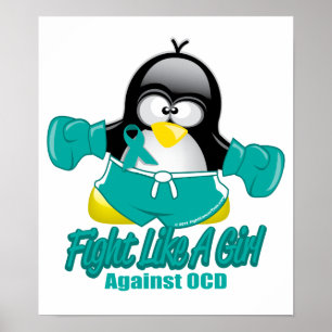 Póster Pinguim de combate de OCD