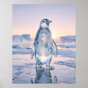 Poster Pinguim de Vidro Horizonte de Gelo