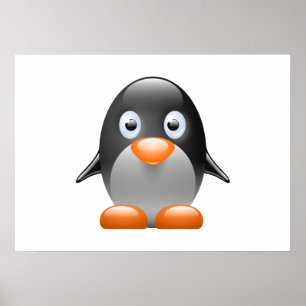 Póster Pinguim do bebê dos desenhos animados