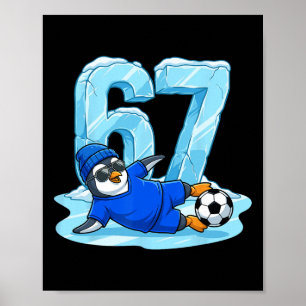 Poster Pinguim Futebol 67 Rampa de Gelo Esportes de Inver