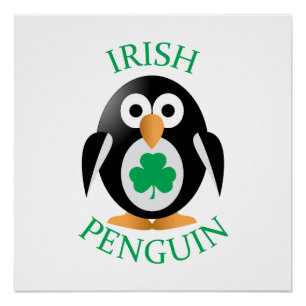 Póster pinguim irlandês