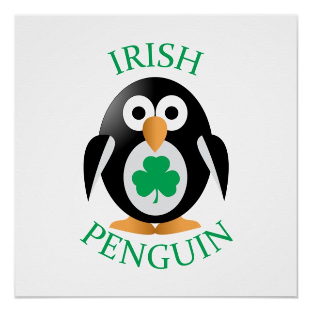 Póster pinguim irlandês (Frente)