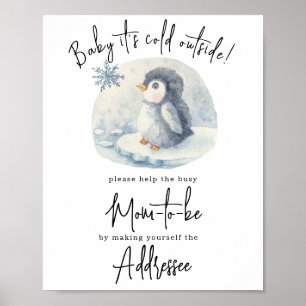 Poster Pinguim - Mãe para ser destinatária