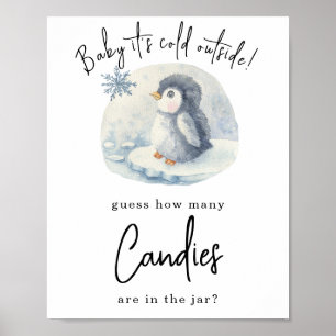 Poster Pinguim - Quantos doces