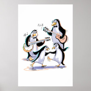Poster pinguins de balanço
