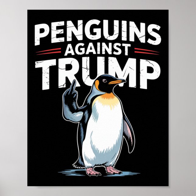 Poster Pinguins Pinguins Contra Pinguins Engraçados (Frente)