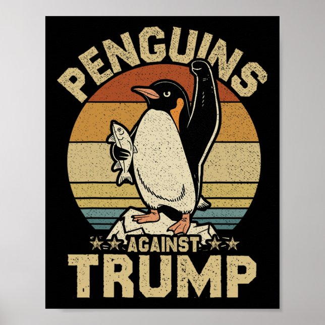 Poster Pinguins Pinguins Contra Pinguins Engraçados (Frente)