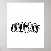 Pinguins protestam contra Tarifas Engraçado Tar Pi