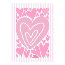 Pink Abstract Hearts